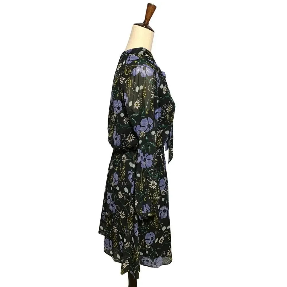 Banana Republic Sheer Floral Midi Dress
